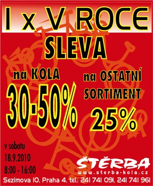 VÝPRODEJ ŠTĚRBA "1X V ROCE"